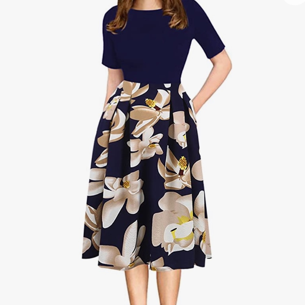 Women’s fit and flare vintage style dress